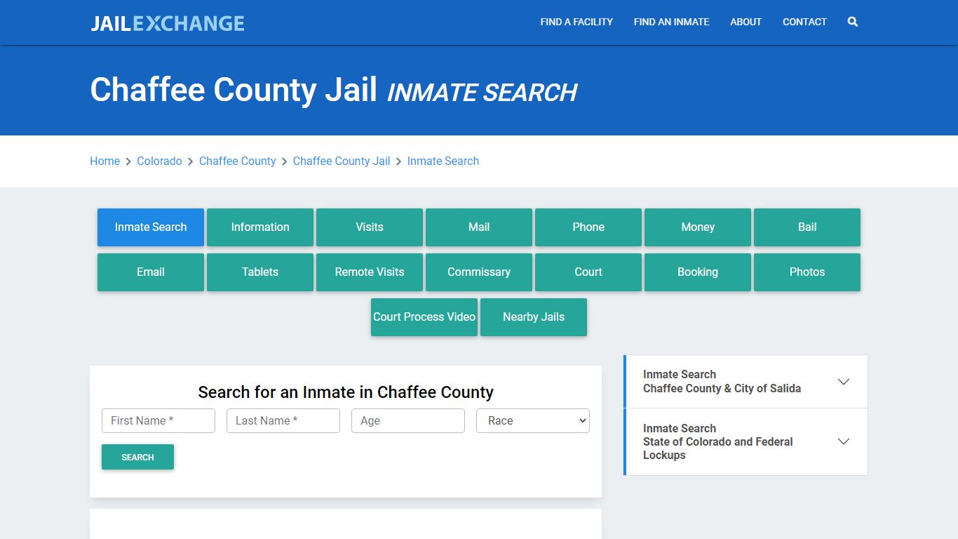 Chaffee County Jail, CO Inmate Search: Roster & Mugshots